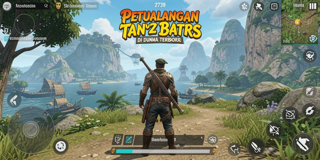 Screenshot menunjukkan gameplay Open World yang mendebarkan.