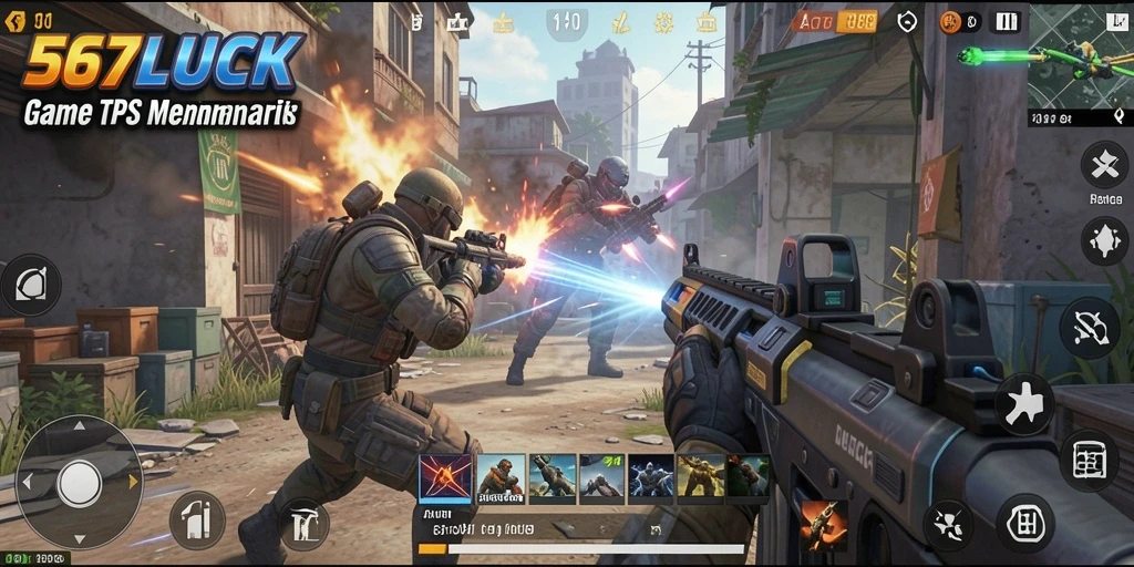 Gameplay seru 567LUCK di dunia TPS.