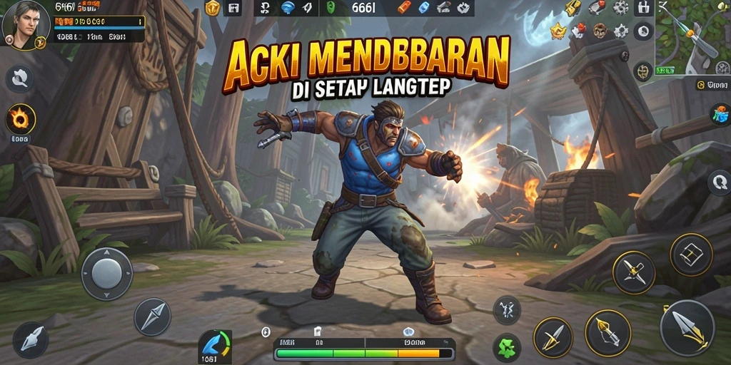 Tangkapan layar gameplay menampilkan aksi intens dalam <strong>666I</strong>.