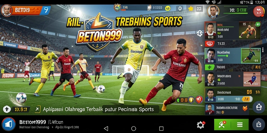 Tampilan gameplay BETON999 dengan informasi pertandingan olahraga terbaru.