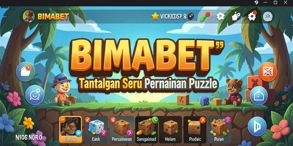 Tampilan gameplay seru dari BIMABET dalam permainan puzzle.