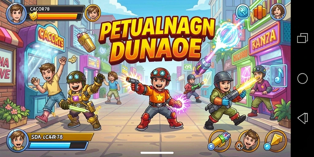 Tangkapan layar dari gameplay seru CACOR78 dengan berbagai tantangan.