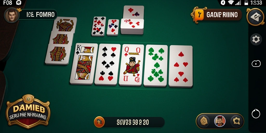 Screenshot F08 menampilkan gameplay Domino yang seru dan penuh strategi.