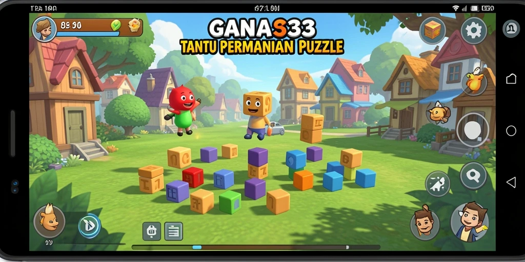 Screenshot gameplay GANAS33 yang menunjukkan tantangan puzzle yang menarik.