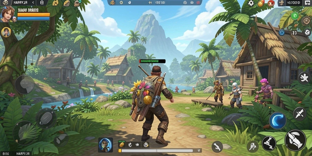 Tangkapan layar gameplay Open World yang menampilkan petualangan seru di HARAPJP.