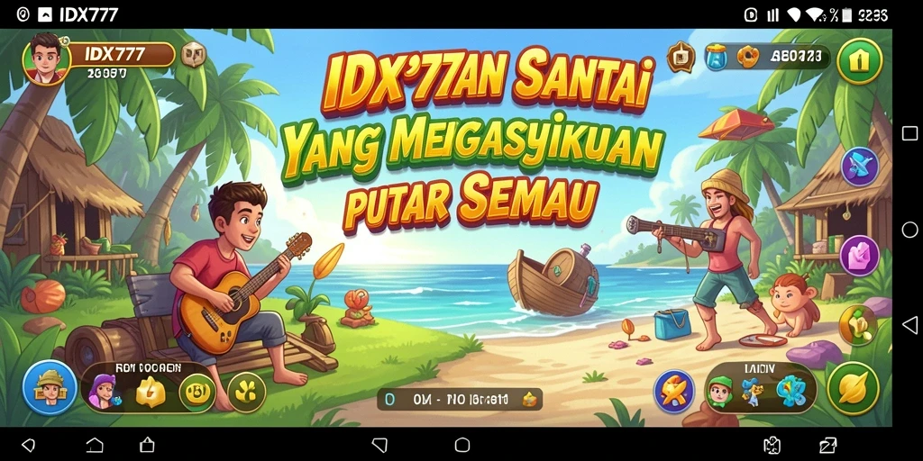 Tampilan gameplay IDX777 yang penuh warna dan menarik.