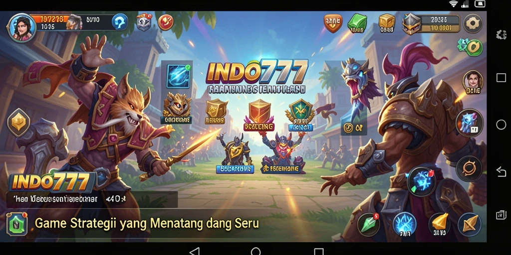 Tampilan menarik dari gameplay INDO777 yang menguji strategi Anda.
