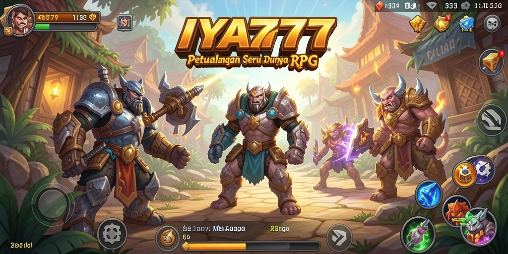 Tampilan gameplay RPG IYA777 yang mendebarkan dan penuh aksi.