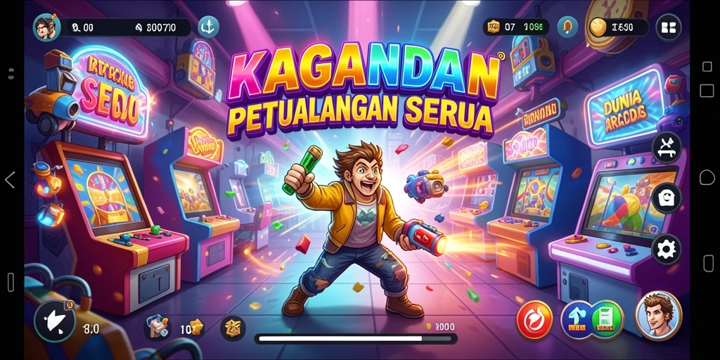 Tampilan gameplay KAGANDAN yang penuh aksi dan tantangan.