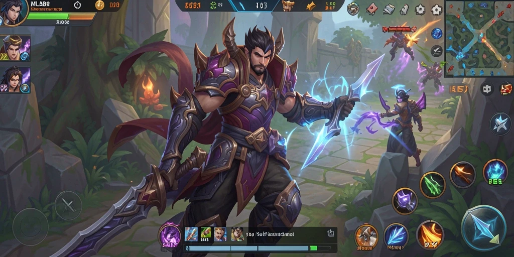 Momen seru saat beraksi dalam gameplay ARPG MLBB8.