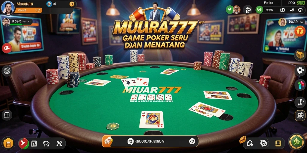 Tampilan menarik dari gameplay Poker MUARA777 yang mendebarkan.