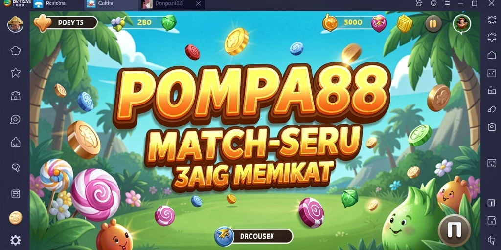 Tampilan gameplay POMPA88 yang seru dalam permainan Match-3.