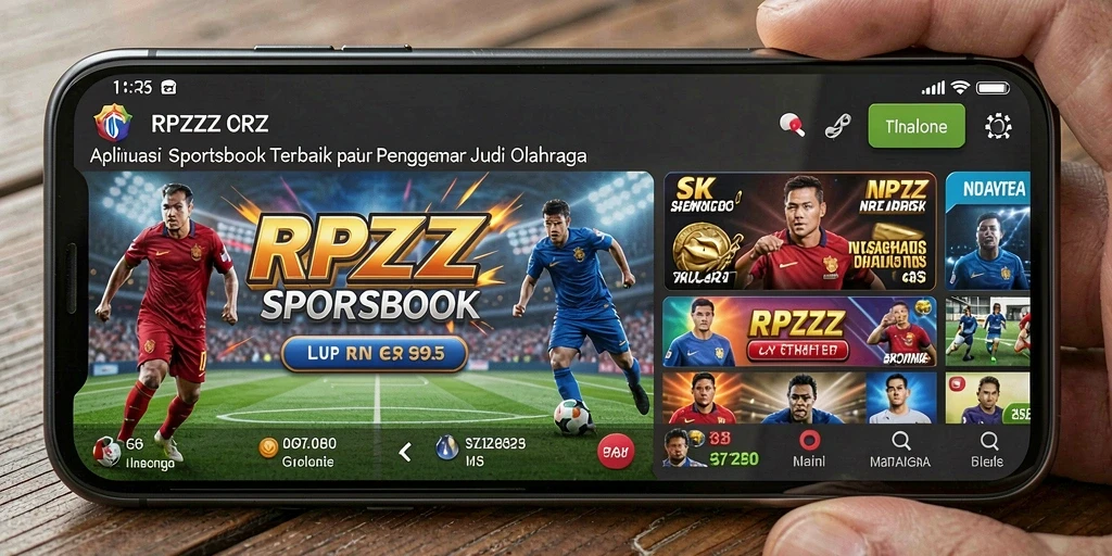 Tampilan utama RPZZZ dengan fitur taruhan olahraga yang menarik.