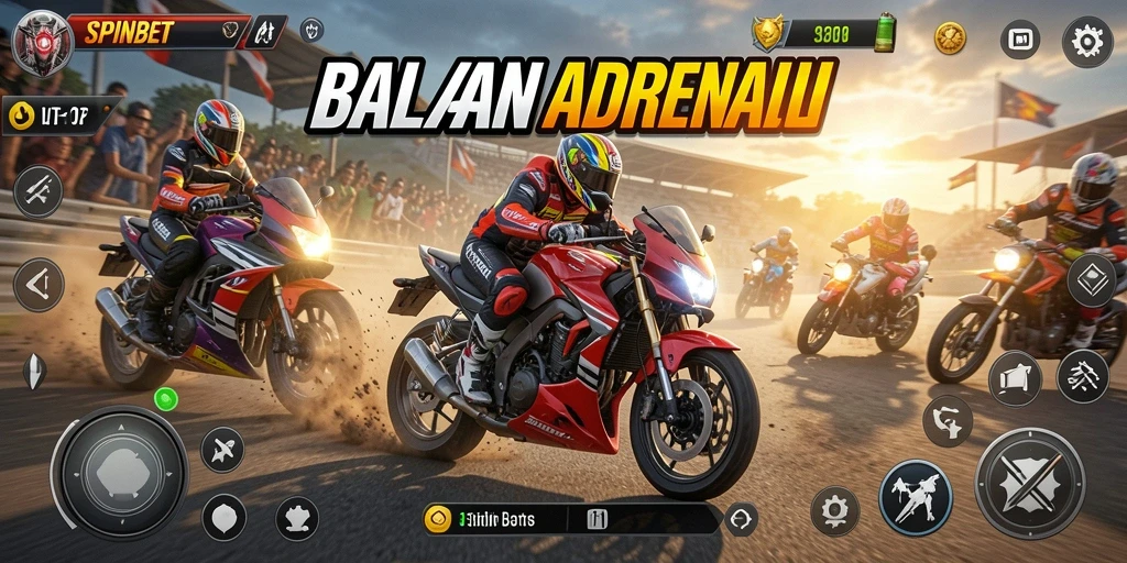Tampilan gameplay SPINBET yang mendebarkan dan penuh warna.