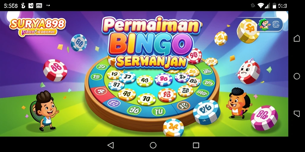 Tangkapan layar dari gameplay SURYA898 yang menampilkan keseruan Bingo.