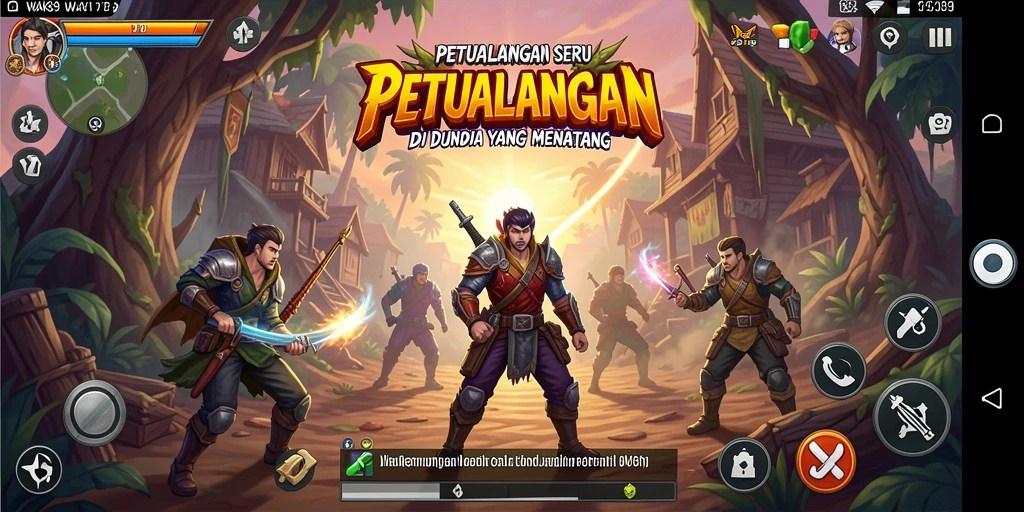 Tampak menakjubkan, menunjukkan petualangan seru di dunia luas.