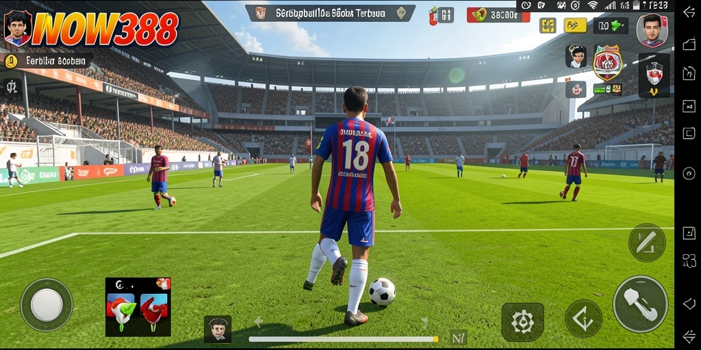 Gameplay seru dari permainan sepak bola WOW388 yang mendebarkan.