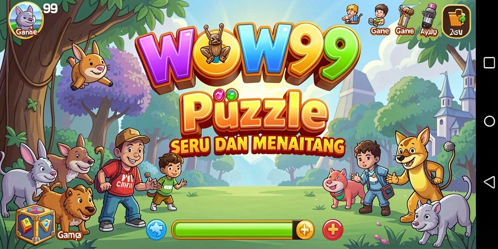 Tampilan gameplay WOW99 dengan berbagai tantangan Puzzle menantang.